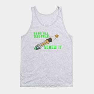 When All Else Fails...11th Doctor Edition Tank Top